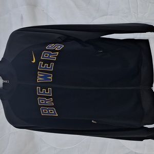 Nike MLB Milwaukee Brewers Zip Up Track Jacket, Large